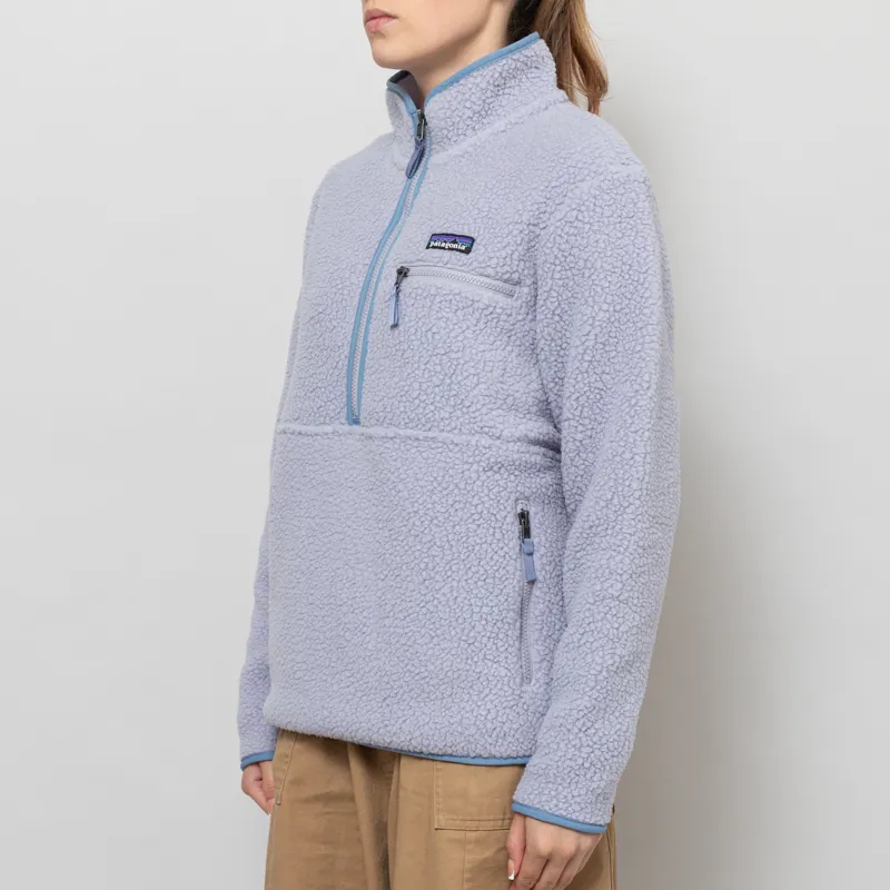 Patagonia Womens Retro Pile Fleece Marsupial Pullover Permafrost Purple-1