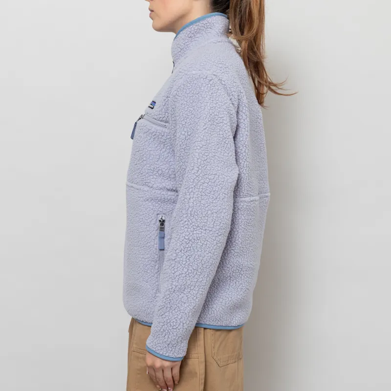 Patagonia Womens Retro Pile Fleece Marsupial Pullover Permafrost Purple-2