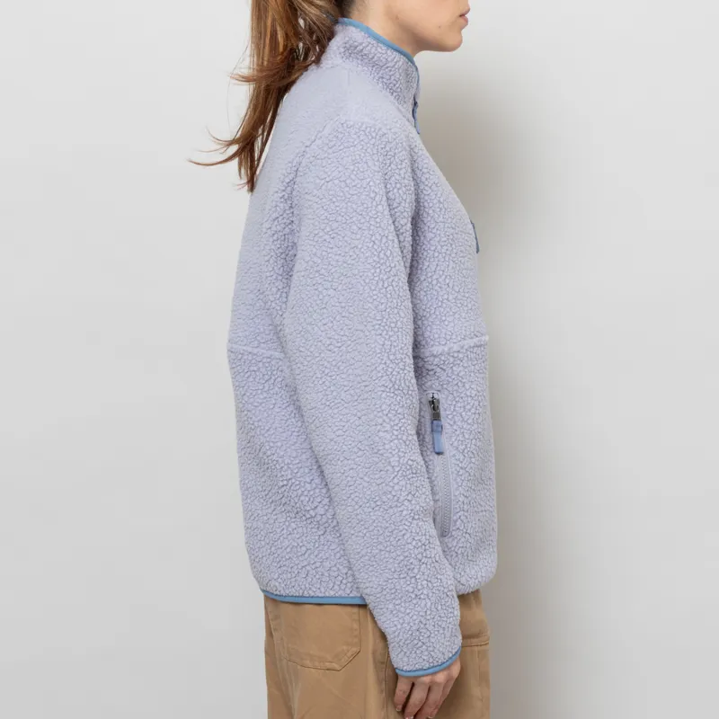 Patagonia Womens Retro Pile Fleece Marsupial Pullover Permafrost Purple-4
