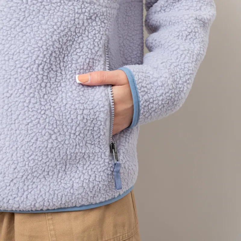 Patagonia Womens Retro Pile Fleece Marsupial Pullover Permafrost Purple-9