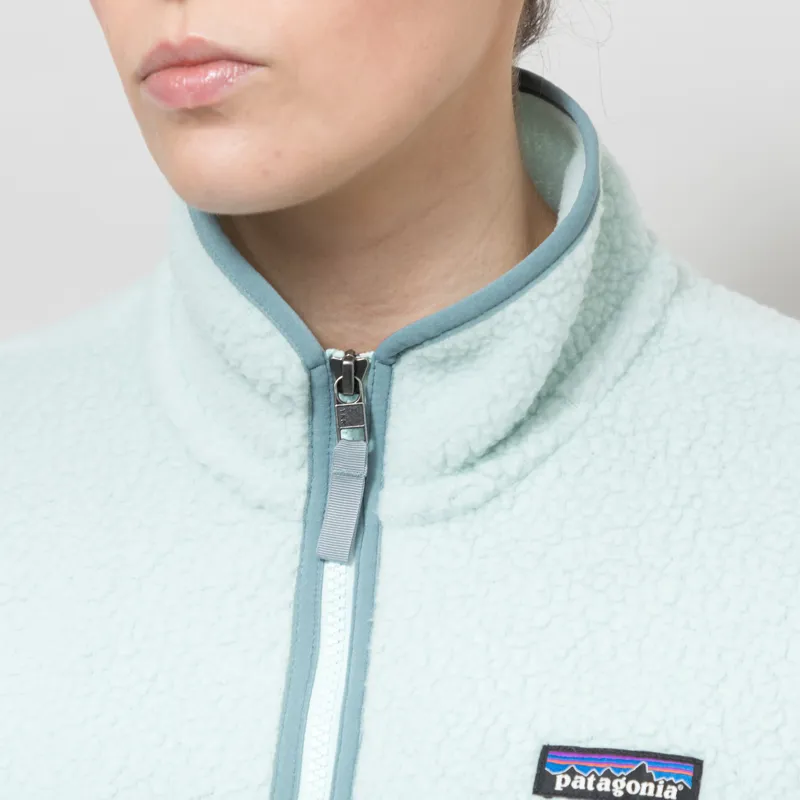Patagonia Womens Retro Pile Fleece Marsupial Pullover Thin Ice-5