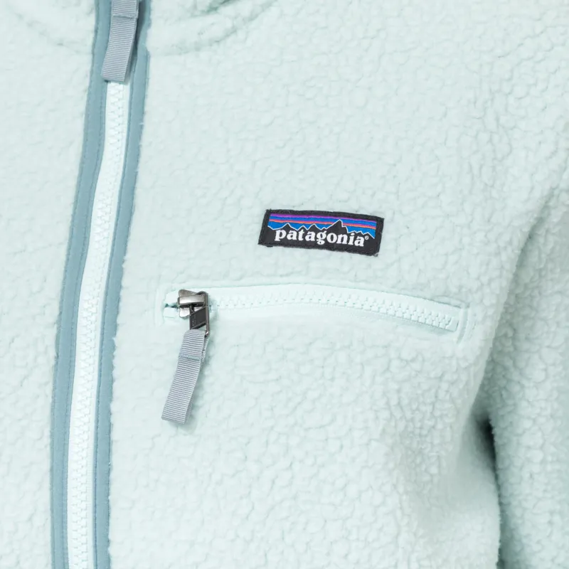 Patagonia Womens Retro Pile Fleece Marsupial Pullover Thin Ice-6