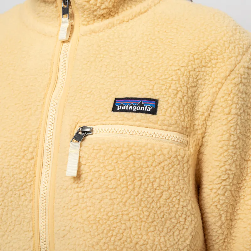 Patagonia Womens Retro Pile Fleece Marsupial Pullover Beeswax-5