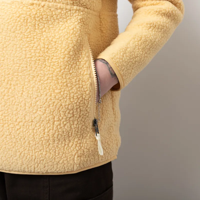 Patagonia Womens Retro Pile Fleece Marsupial Pullover Beeswax-7