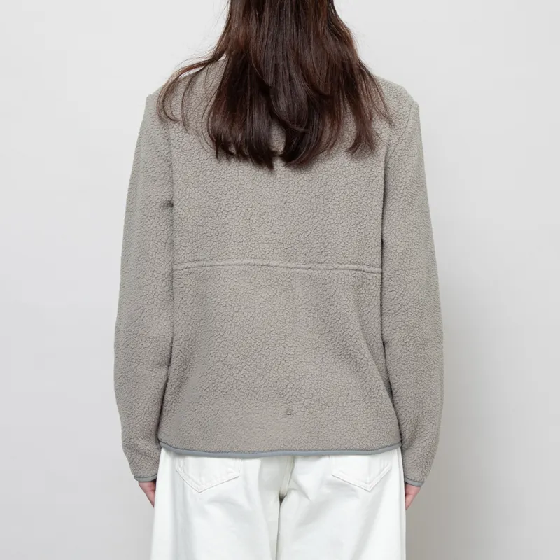 Patagonia Womens Retro Pile Fleece Marsupial Pullover River Rock Green-3