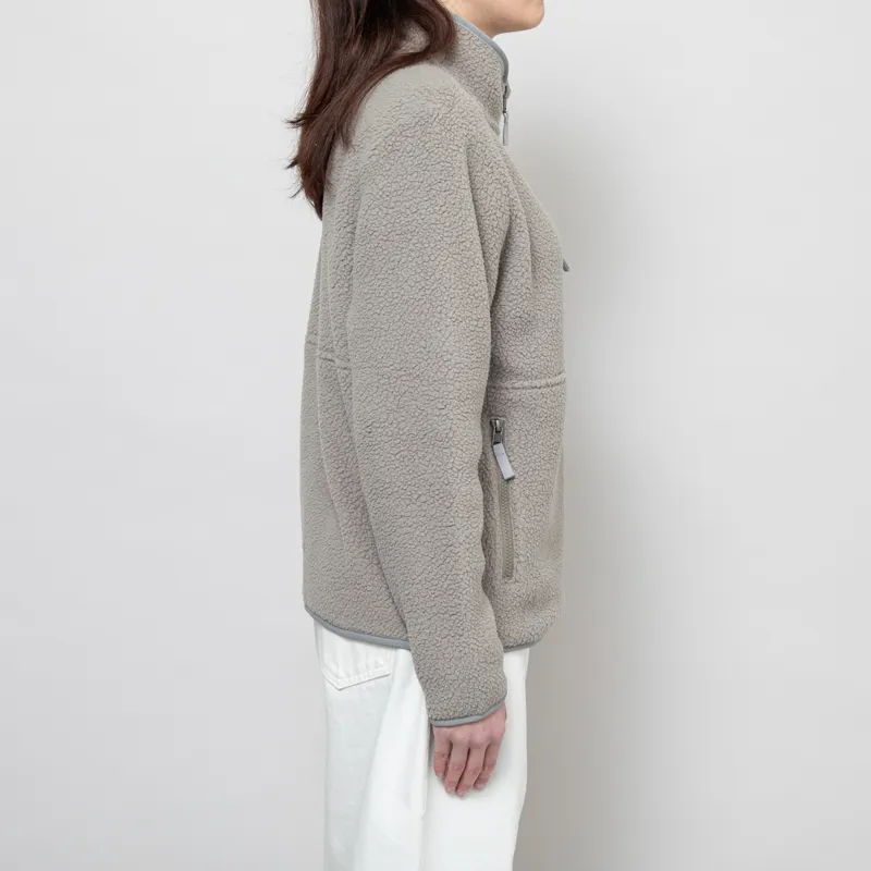 Patagonia Womens Retro Pile Fleece Marsupial Pullover River Rock Green-4