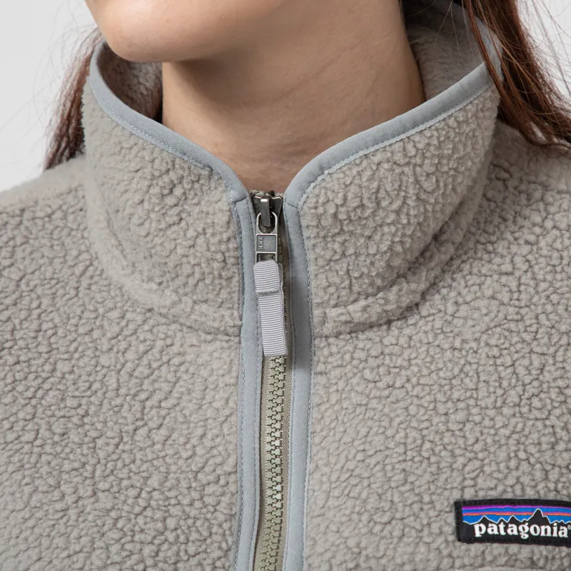 Patagonia Womens Retro Pile Fleece Marsupial Pullover River Rock Green-6