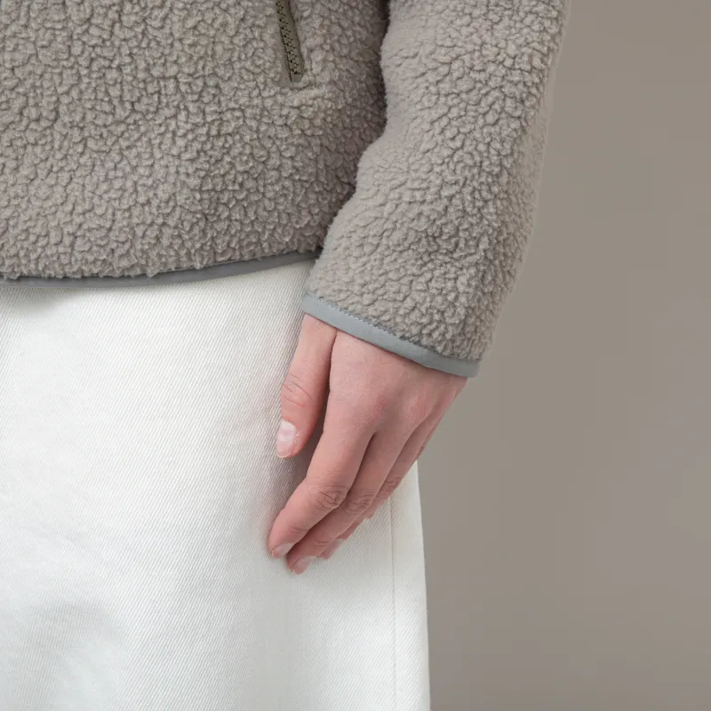 Patagonia Womens Retro Pile Fleece Marsupial Pullover River Rock Green-8