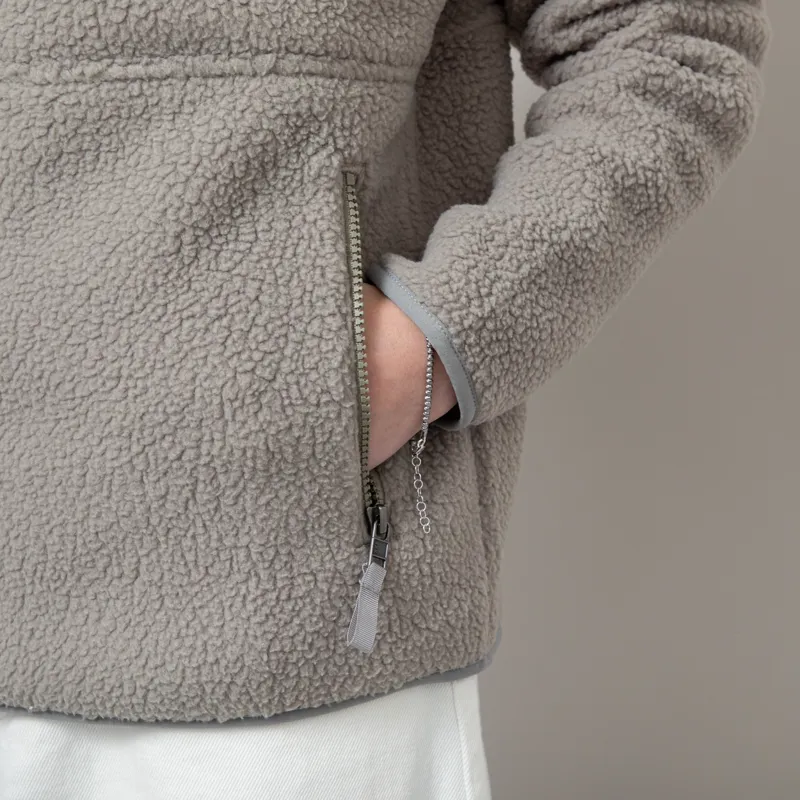 Patagonia Womens Retro Pile Fleece Marsupial Pullover River Rock Green-7