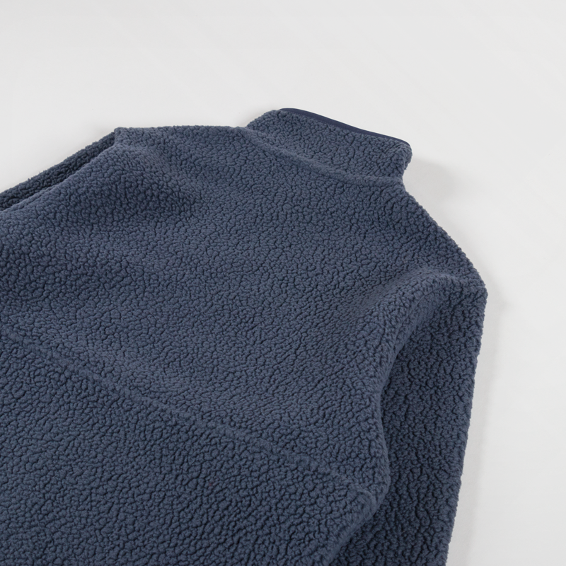Patagonia Womens Retro Pile Fleece Marsupial Pullover Smolder Blue-3