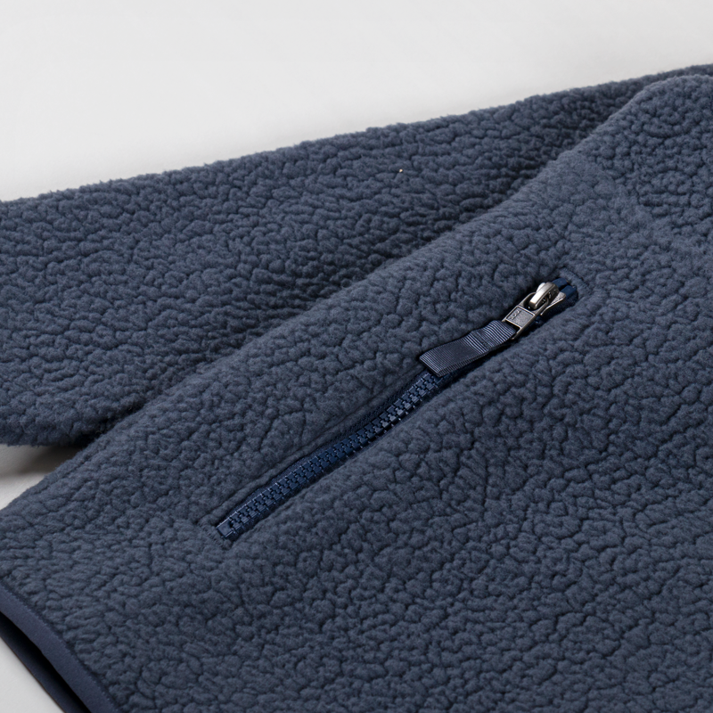 Patagonia Womens Retro Pile Fleece Marsupial Pullover Smolder Blue-5