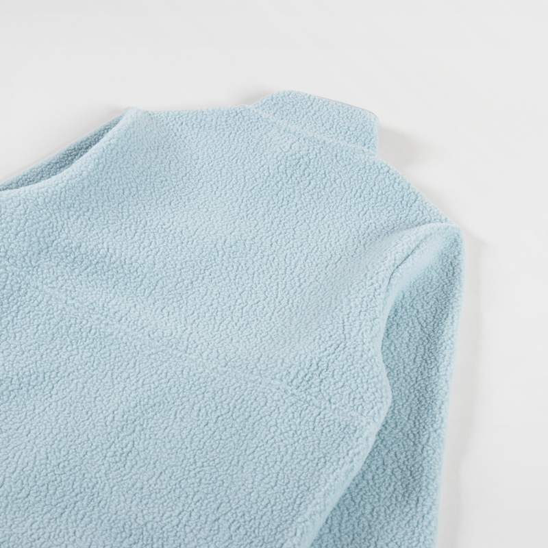 Patagonia Womens Retro Pile Fleece Marsupial Pullover Thermal Blue-7