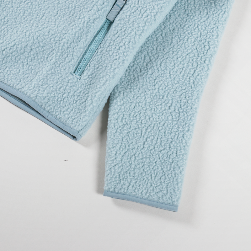 Patagonia Womens Retro Pile Fleece Marsupial Pullover Thermal Blue-11