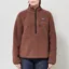 Patagonia Womens Retro Pile Fleece Marsupial Pullover Berm Brown