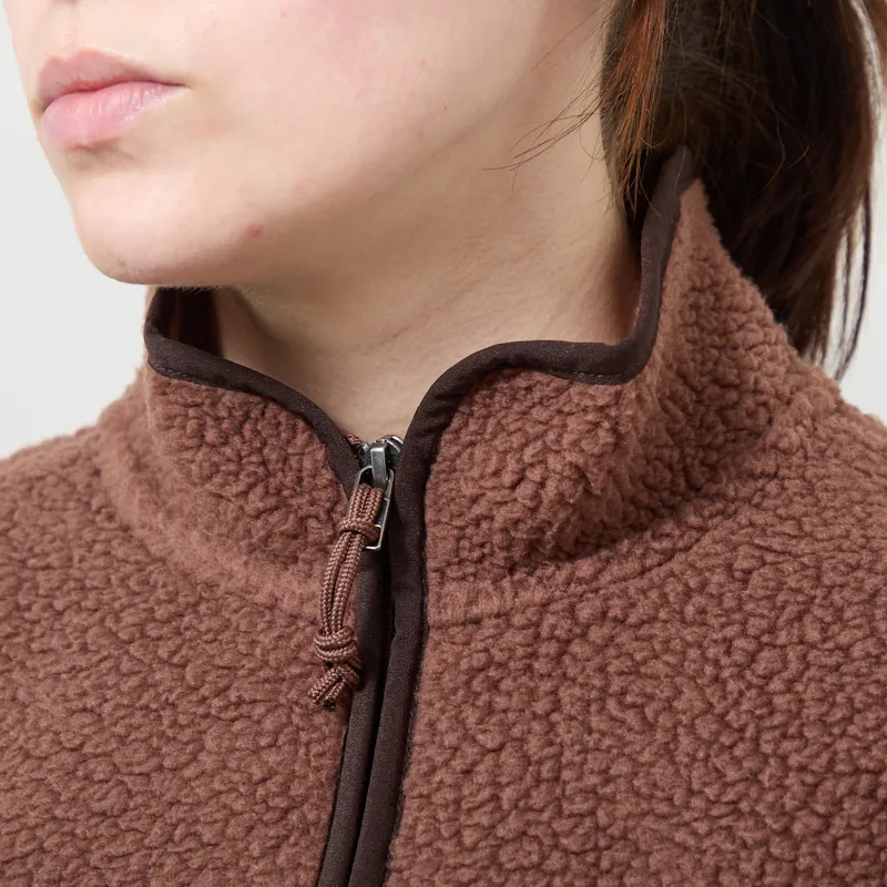 Patagonia Womens Retro Pile Fleece Marsupial Pullover Berm Brown-3