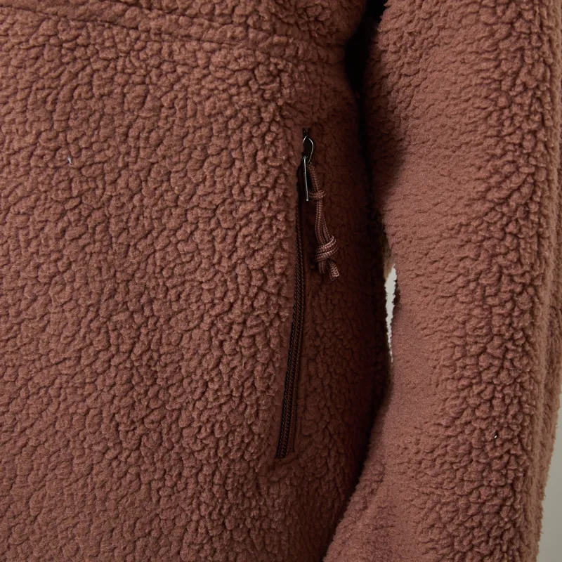 Patagonia Womens Retro Pile Fleece Marsupial Pullover Berm Brown-5
