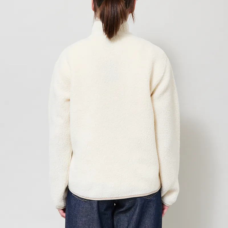 Patagonia Womens Retro Pile Fleece Marsupial Pullover Natural-2