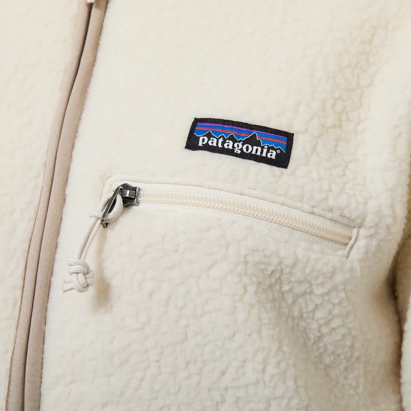 Patagonia Womens Retro Pile Fleece Marsupial Pullover Natural-4