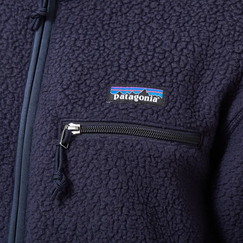 Patagonia Womens Retro Pile Fleece Marsupial Pullover Sunken Blue-4