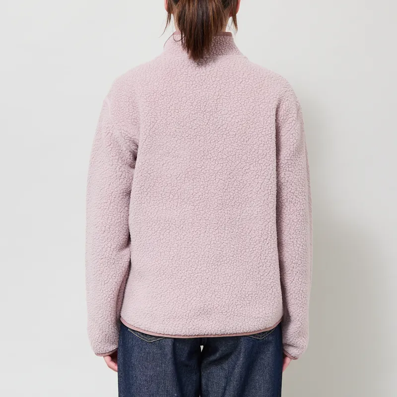 Patagonia Womens Retro Pile Fleece Marsupial Pullover Stringray Mauve-2