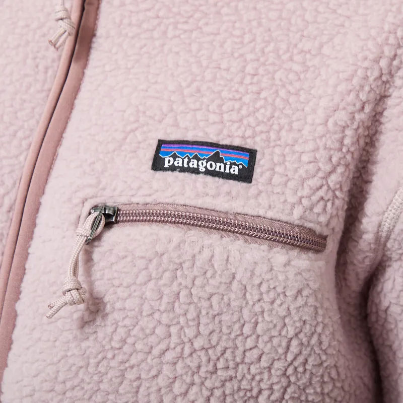 Patagonia Womens Retro Pile Fleece Marsupial Pullover Stringray Mauve-4