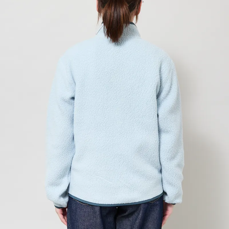 Patagonia Womens Retro Pile Fleece Marsupial Pullover Virtually Blue-2