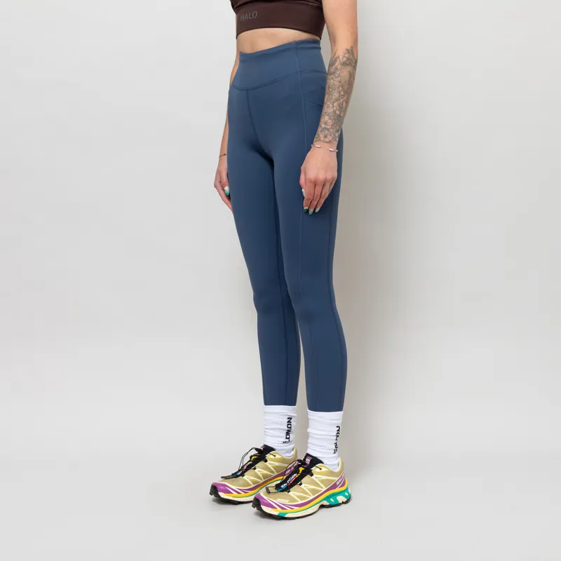 Halo Womens Training Tights Blue-1