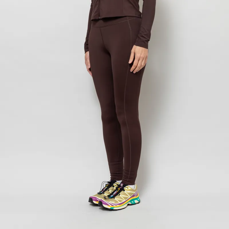 Halo Womens Training Tights Brown-1