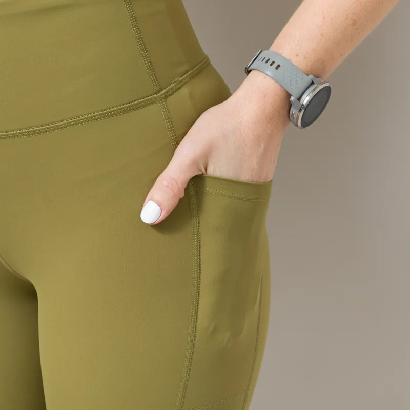 Halo Womens Training Tights Olive-5