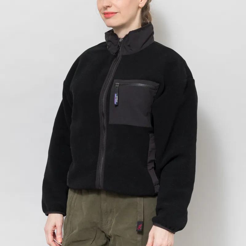 Patagonia Womens Synchilla Fleece Jacket Black Solid-1