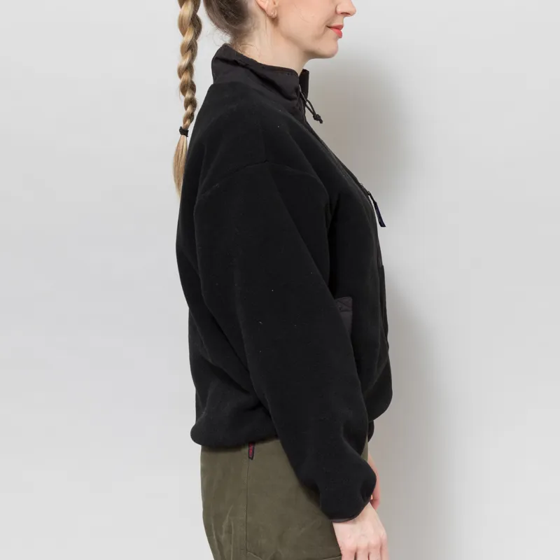 Patagonia Womens Synchilla Fleece Jacket Black Solid-4