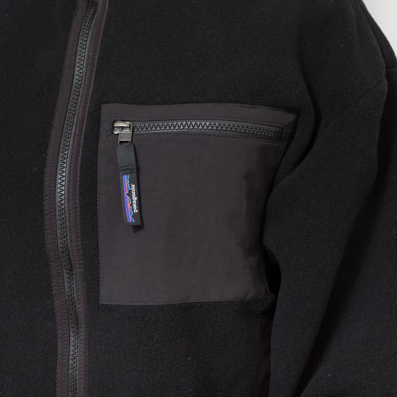 Patagonia Womens Synchilla Fleece Jacket Black Solid-6
