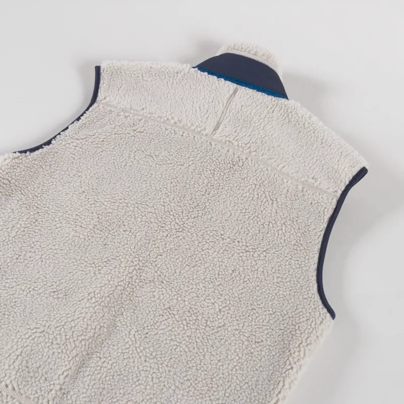 Patagonia Classic Retro-X Fleece Vest Natural Smolder Blue-2