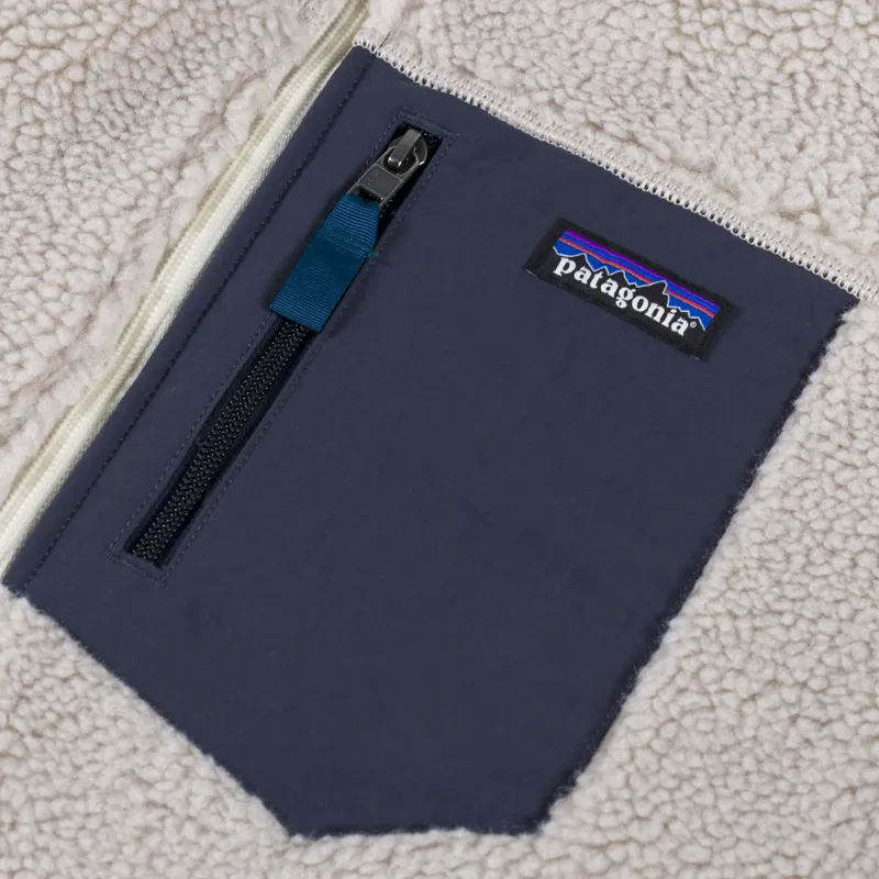 Patagonia Classic Retro-X Fleece Vest Natural Smolder Blue-5