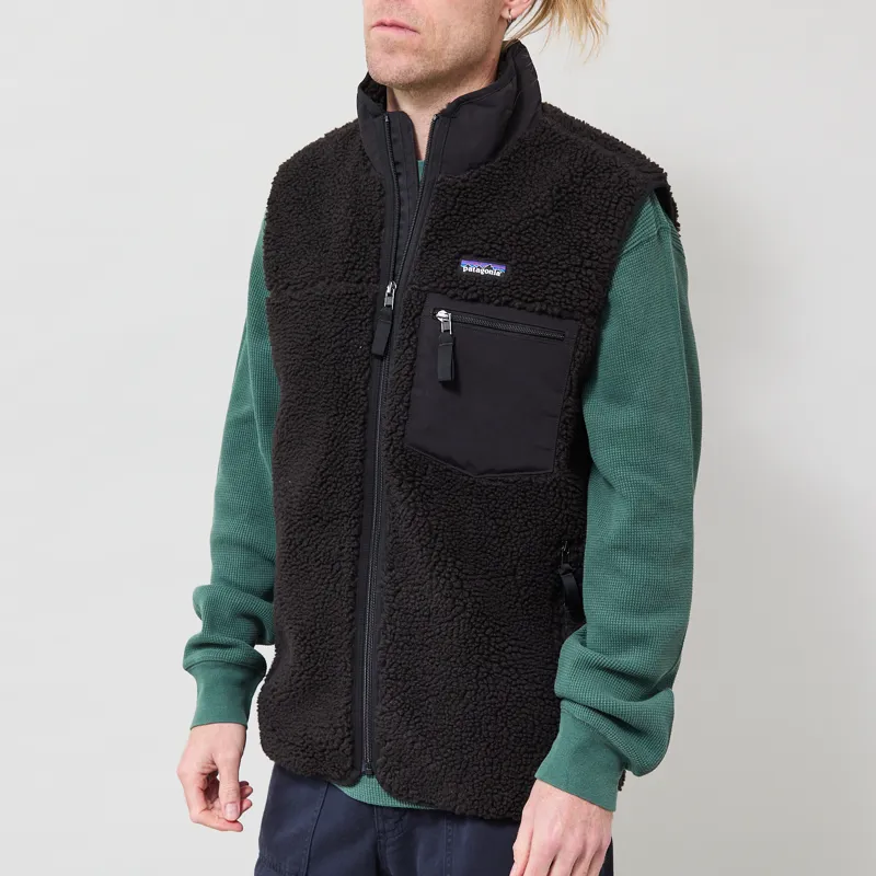Patagonia Classic Retro-X Fleece Vest Black-1