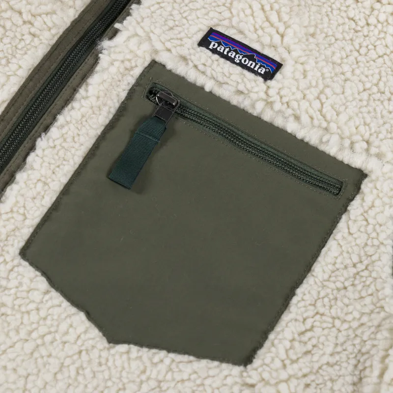 Patagonia Classic Retro-X Fleece Vest Dark Natural Basin Green-6