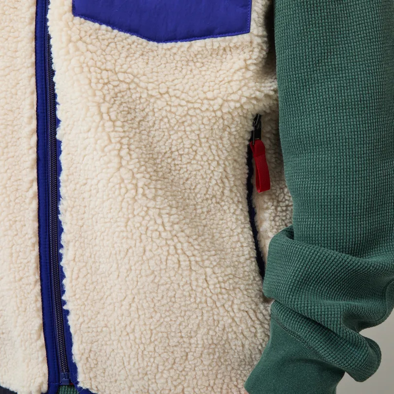 Patagonia Classic Retro-X Fleece Vest Dark Natural Cobalt Blue-6