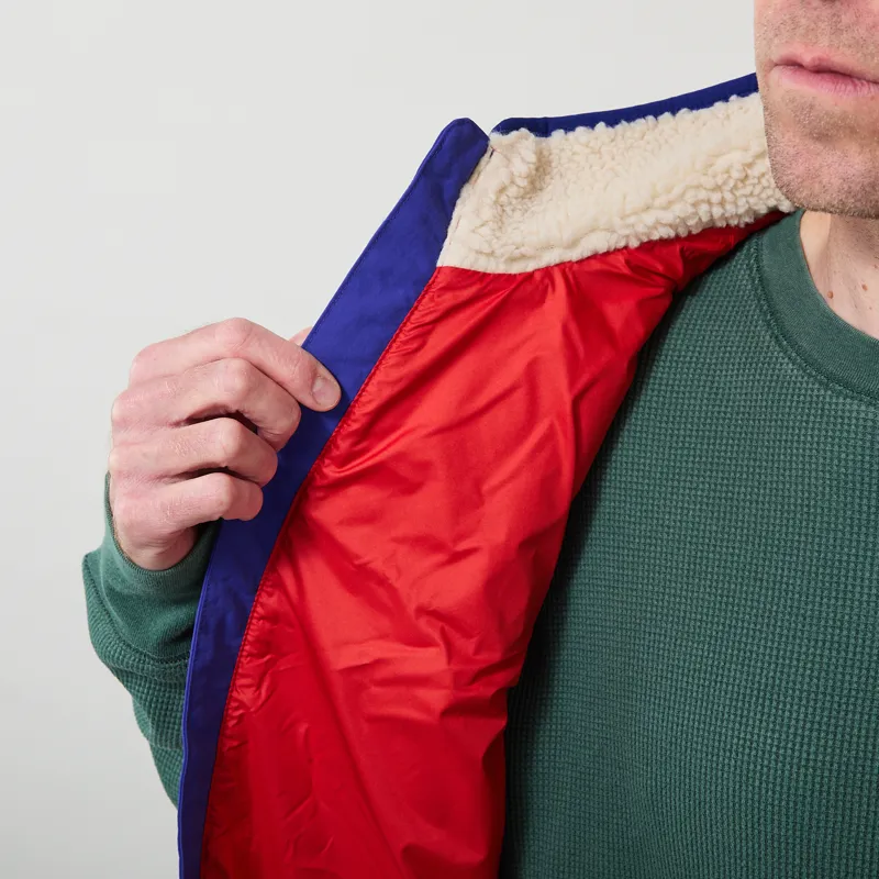 Patagonia Classic Retro-X Fleece Vest Dark Natural Cobalt Blue-9