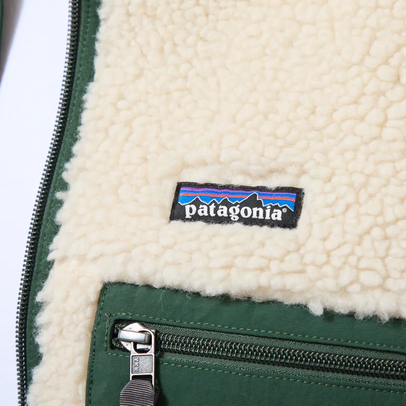 Patagonia Classic Retro-X Fleece Vest Dark Natural Treeline Green-5