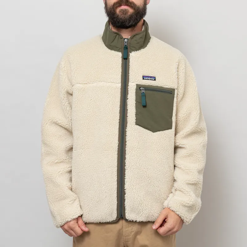 Patagonia Classic Retro-X Fleece Jacket Dark Natural Basin Green