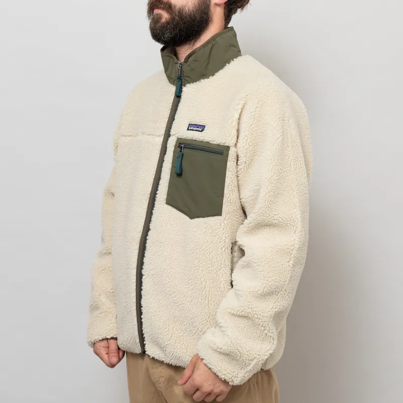 Patagonia Classic Retro-X Fleece Jacket Dark Natural Basin Green-1