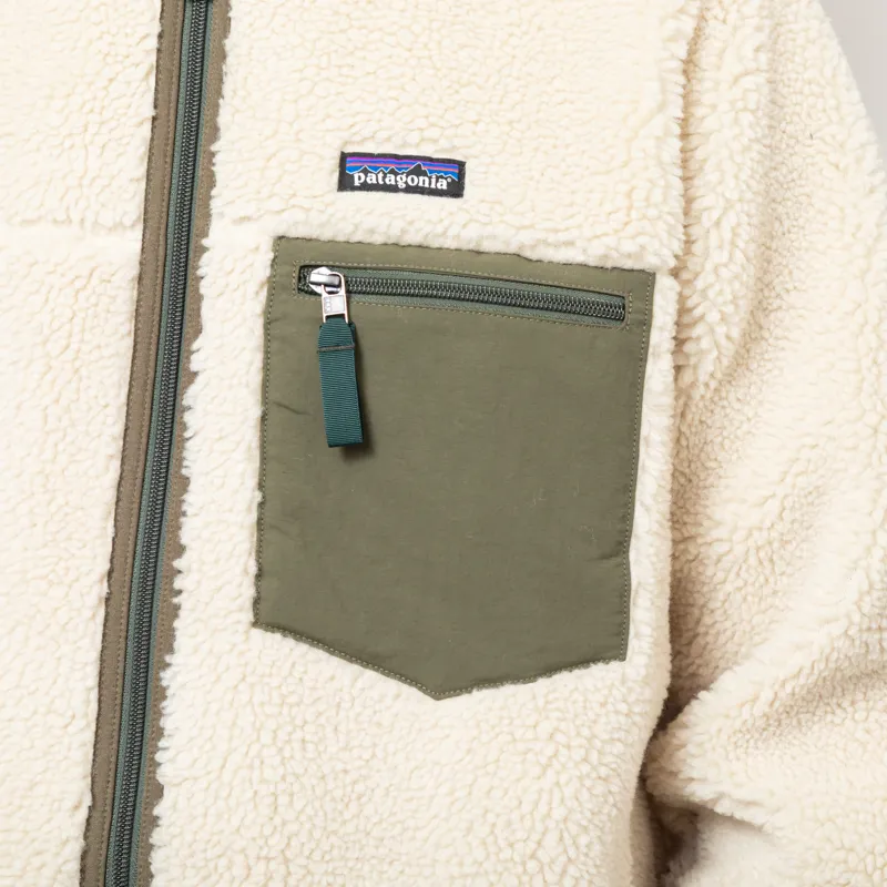 Patagonia Classic Retro-X Fleece Jacket Dark Natural Basin Green-5