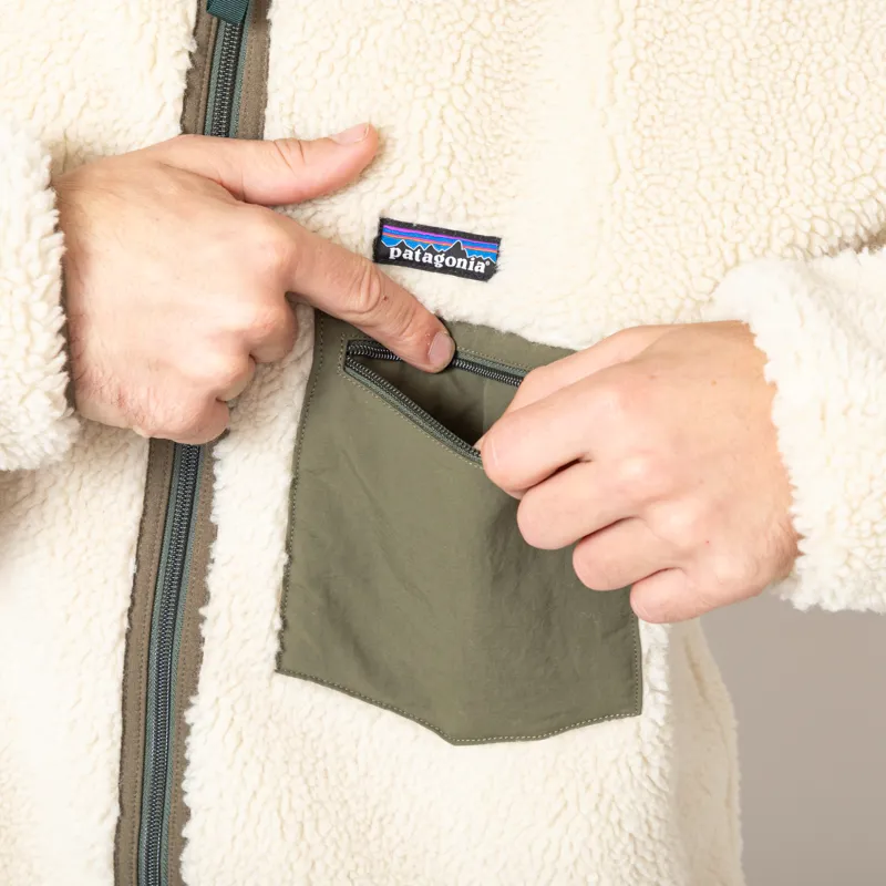 Patagonia Classic Retro-X Fleece Jacket Dark Natural Basin Green-6