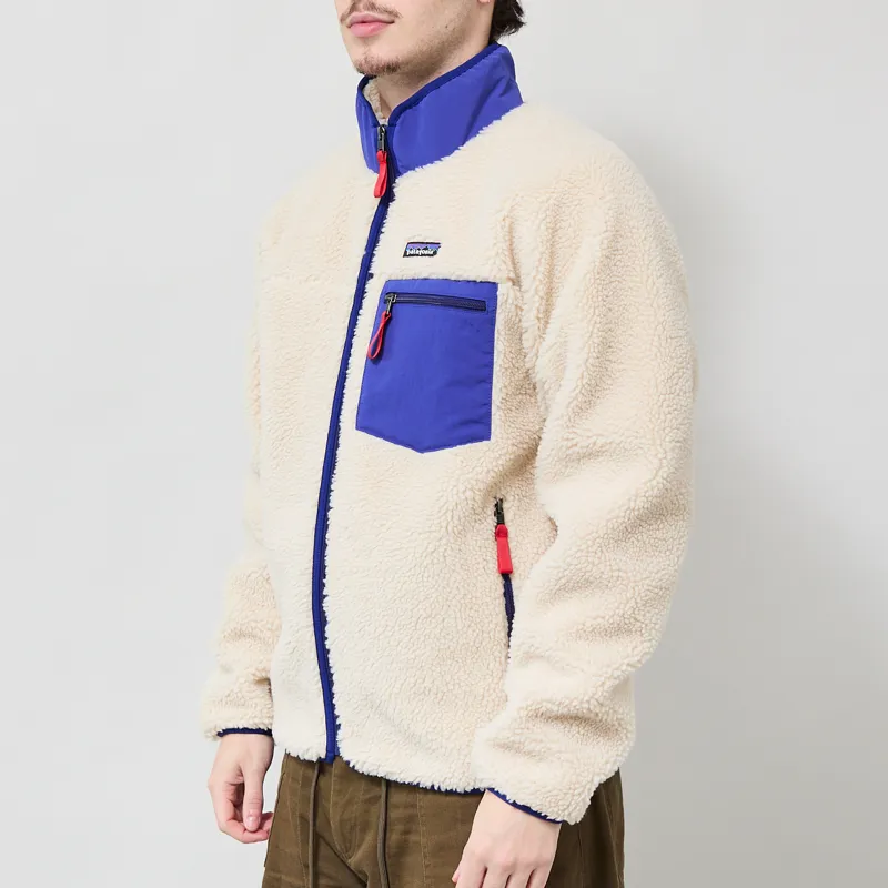 Patagonia Classic Retro-X Fleece Jacket Dark Natural Cobalt Blue-1