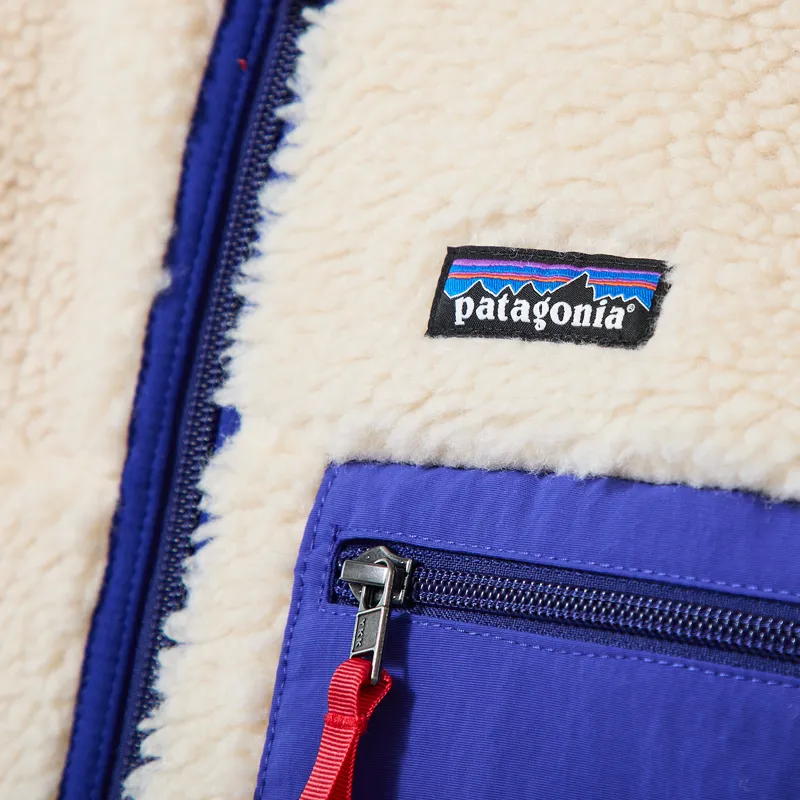 Patagonia Classic Retro-X Fleece Jacket Dark Natural Cobalt Blue-4