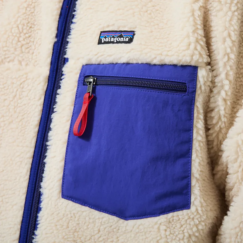 Patagonia Classic Retro-X Fleece Jacket Dark Natural Cobalt Blue-5