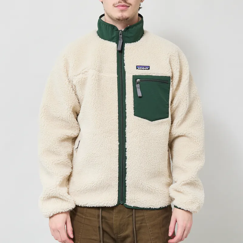 Patagonia Classic Retro-X Fleece Jacket Dark Natural Treeline Green