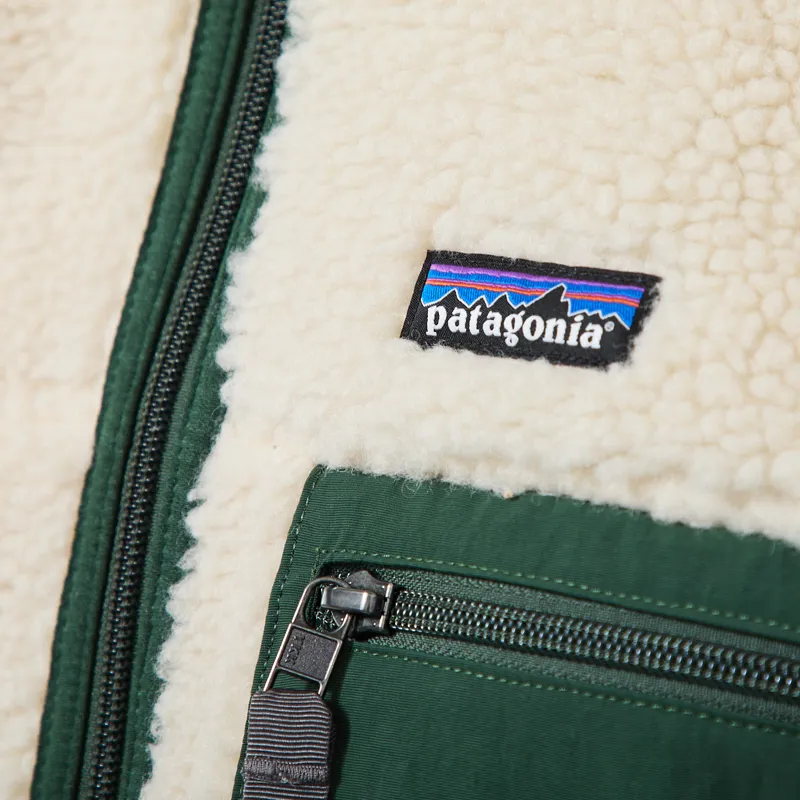 Patagonia Classic Retro-X Fleece Jacket Dark Natural Treeline Green-4