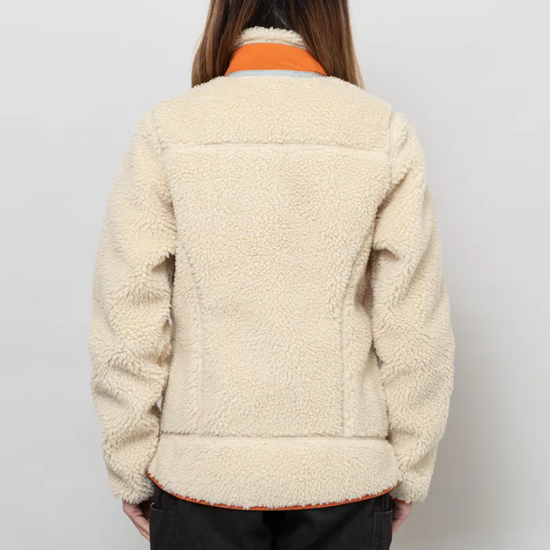 Patagonia Womens Classic Retro-X Fleece Jacket Dark Natural Redtail Rust-3