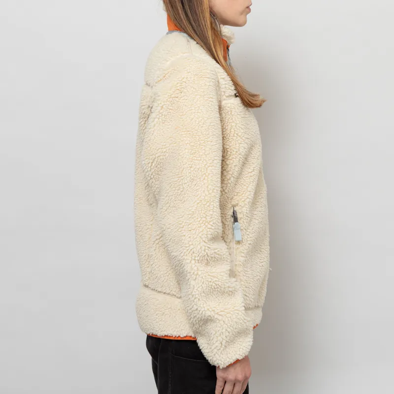 Patagonia Womens Classic Retro-X Fleece Jacket Dark Natural Redtail Rust-4